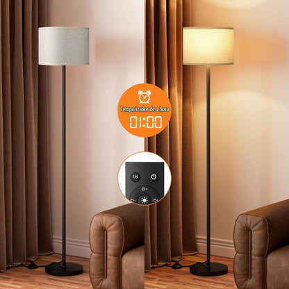 Ambimall Lámpara de pie moderna de 60 pulgadas con control remoto,...
