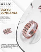 Pulsera de cobre para hombre Feraco, 3 veces más fuerte, pulseras m...