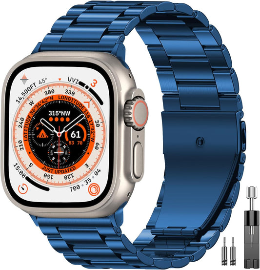 Correa de metal EPULY compatible con correas de Apple Watch para ho...