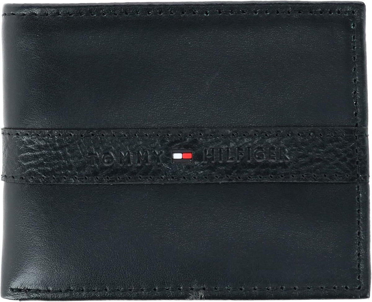 Tommy Hilfiger Cartera Passcase para hombre con ventana de identifi...