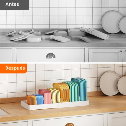 Lifewit Organizador de armario de cocina para tapa de condensador d...