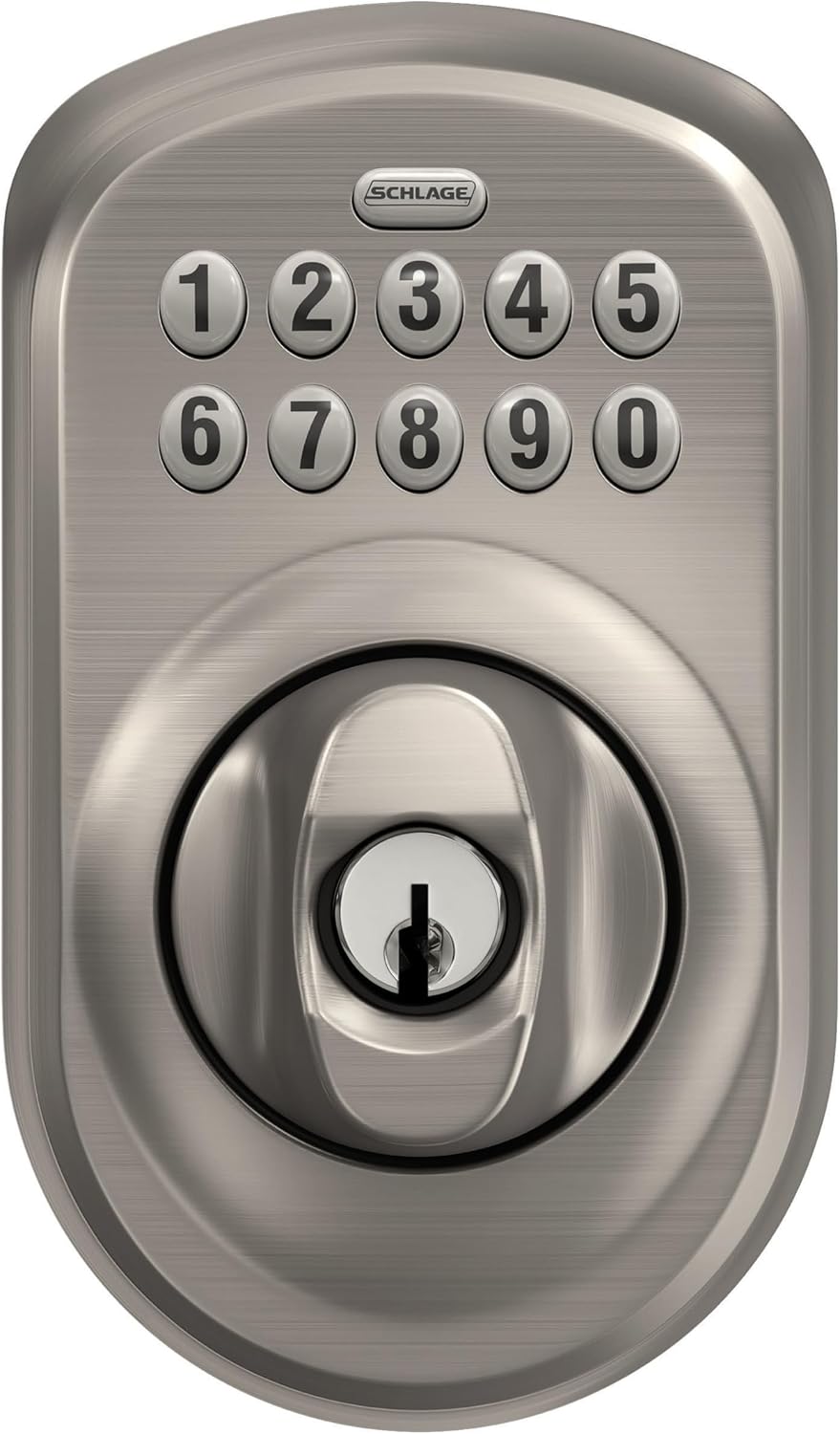 Schlage - Cerrojo de seguridad Plymouth BE365 PLY 619 con teclado,...
