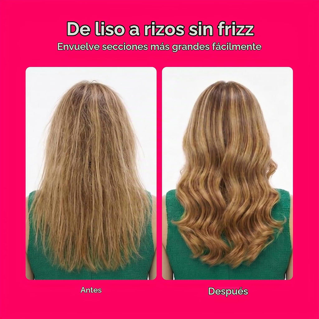 Conair Rizador de barril XL de doble cerámica de 1 ¼ pulgadas, azul...