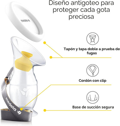 Medela - Colector de leche materna de silicona | 3.4oz | 1 unidad