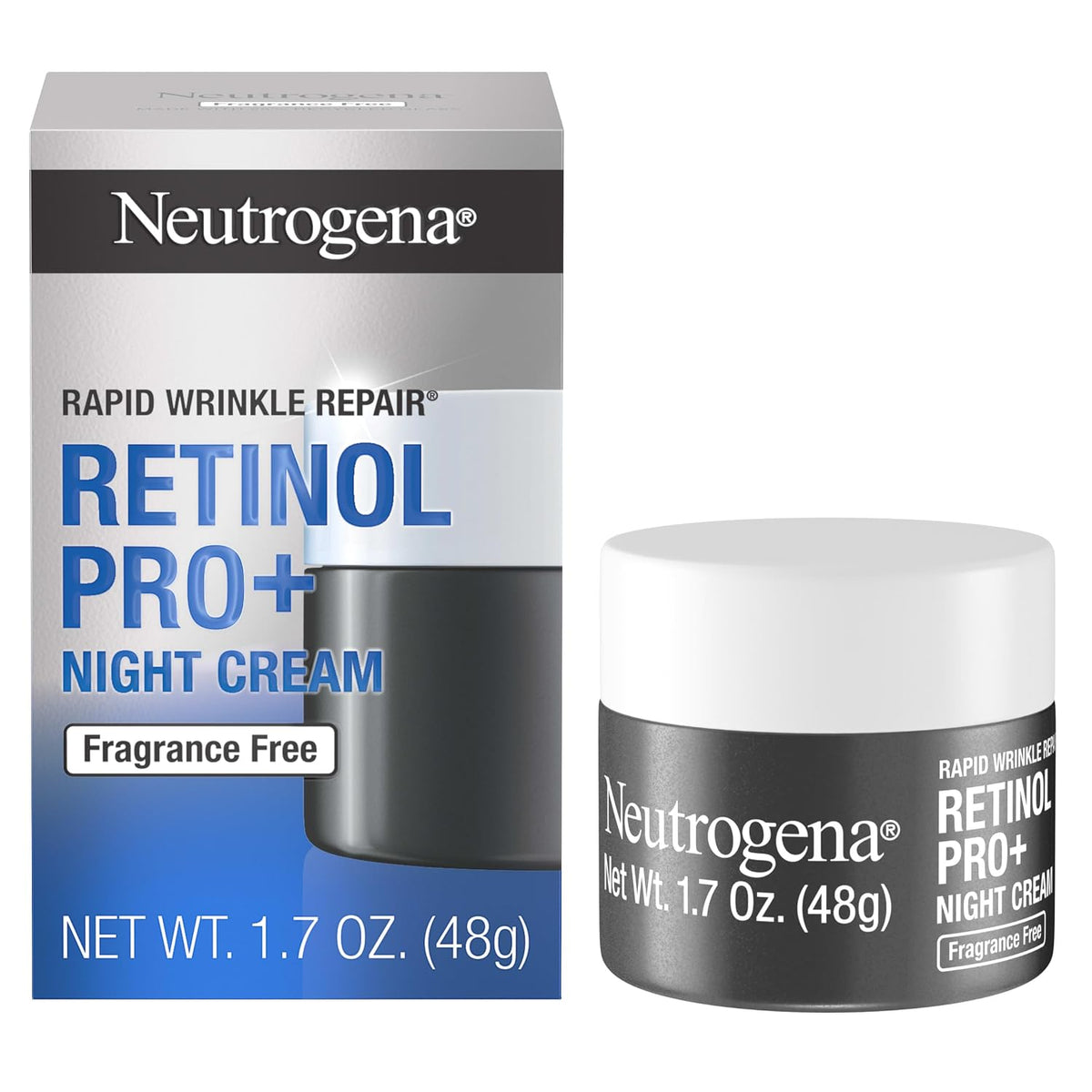 Neutrogena Retinol Pro+ Crema hidratante de noche antiarrugas, repa...