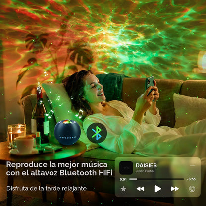 Proyector de galaxia para dormitorio, proyector de estrellas para d...
