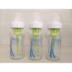 Dr. Brown's Biberones de cuello ancho de vidrio Options+ con fl...