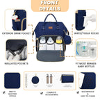 ROSEGIN Mochila para pañales con cambiador, funda para chupete, bol...