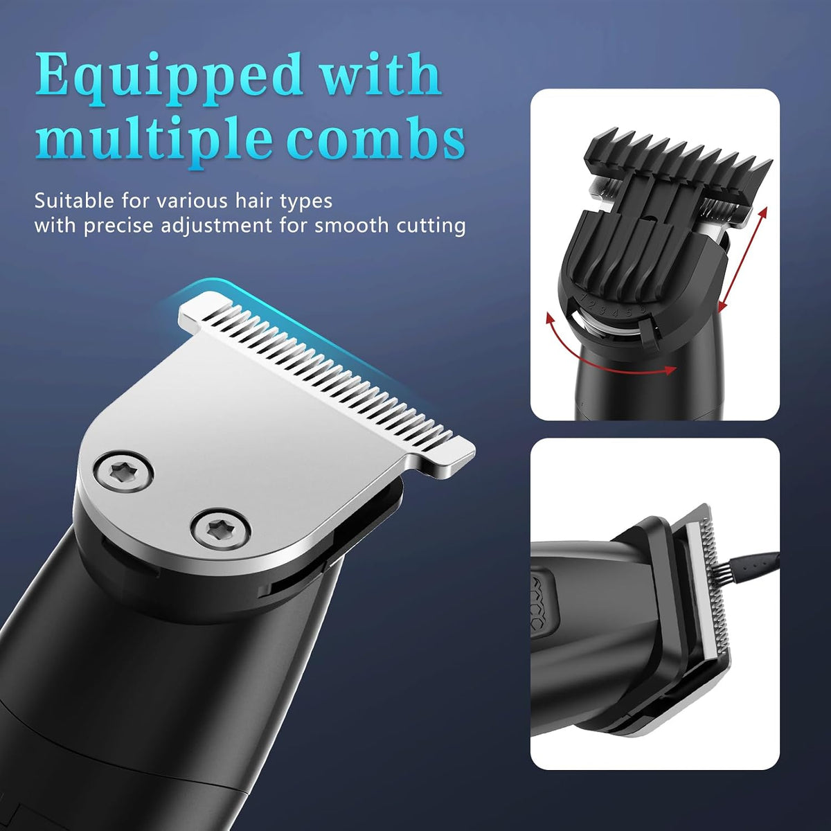 Bomxin Manscape - Cortadora de cuerpo y barba para hombres, imperme...