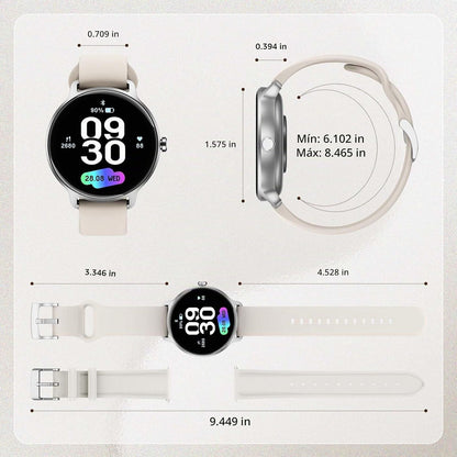 Reloj inteligente para mujer, pantalla AMOLED de 1.27 pulgadas con...