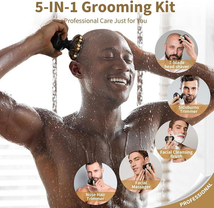 SHPAVVER - Afeitadoras de cabeza para hombres calvos, maquinilla de...