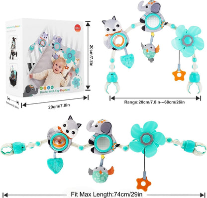 Lynncare Juguetes de Arco de Moisés Ajustable para Bebés y Niños Pe...