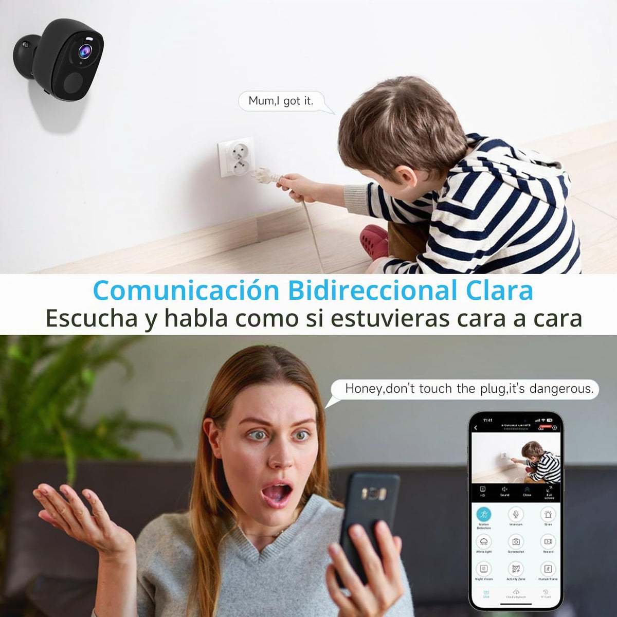 Rraycom Cámaras de seguridad inalámbricas para exteriores, paquete...