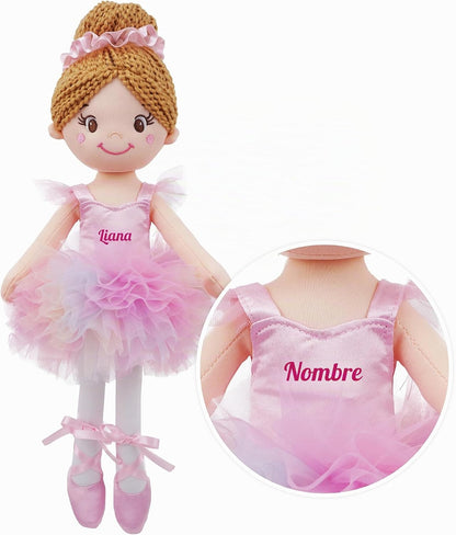 June Garden Muñeca de bailarina Liana Rosebud personalizada de 16&#...