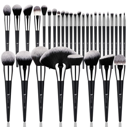 DUcare Juego de 32 brochas de maquillaje de grado profesional, ultr...