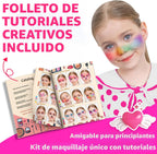 Hollyhi Kit de maquillaje de 58 piezas para niña, juguetes de princ...