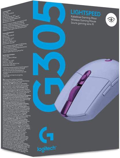 Ratón inalámbrico para juegos Logitech G305 Lightspeed - Lila | 12,...