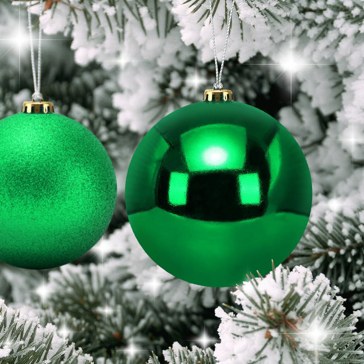 Benjia Adornos de Navidad Extra Grandes para Exteriores, Bolas de P...