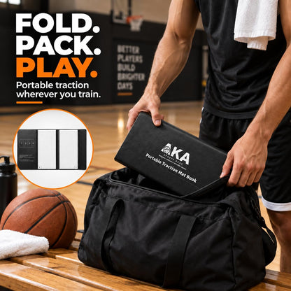 AKA SPORTS GEAR Alfombrilla adhesiva portátil para baloncesto y vol...