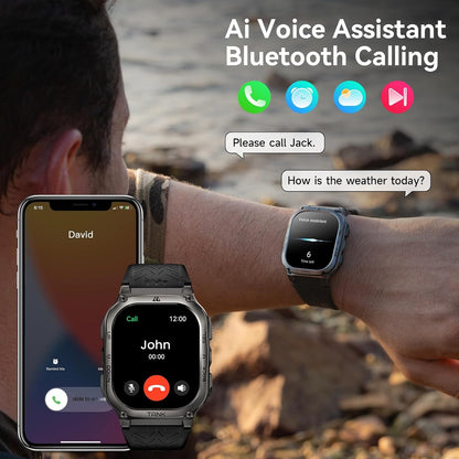 AMAZTIM Reloj Inteligente, Batería Extra Larga de 60 Días, Resisten...