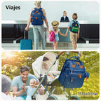 KABAQOO Mochila para pañales con estación de cambio desmontable, bo...