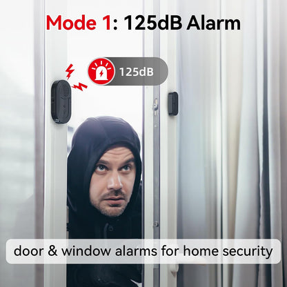 Sanjie Alarmas de puerta cuando se abre, sensores de alarma de vent...