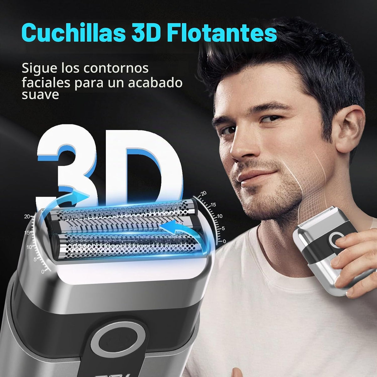 LYRSLF Afeitadoras de láminas para hombres, mini maquinilla de afei...