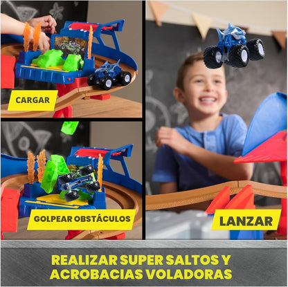 Monster Jam Supercharge Speedway Monster Truck Juego de juego, esca...