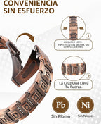 Pulsera de cobre para hombre Feraco, 3 veces más fuerte, pulseras m...