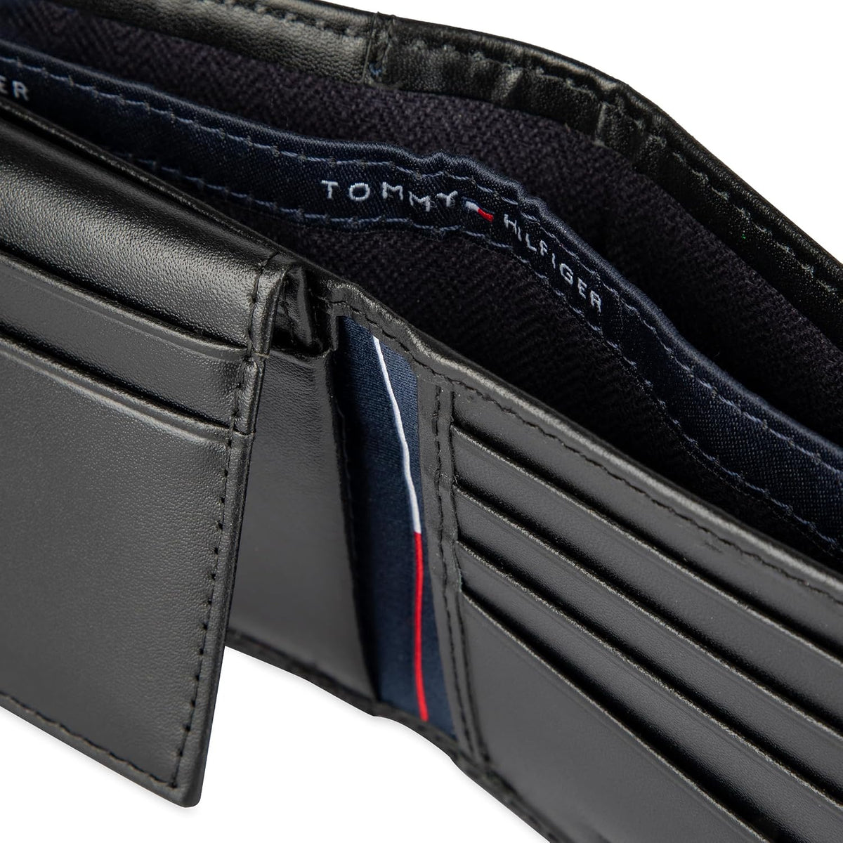 Tommy Hilfiger Cartera Passcase para hombre con ventana de identifi...