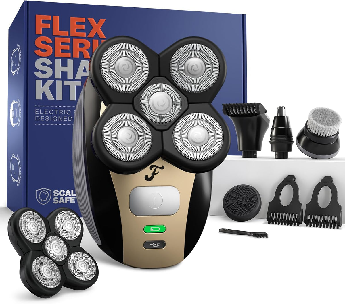 Freebird FlexSeries - Afeitadora eléctrica de cabeza y cuerpo para...