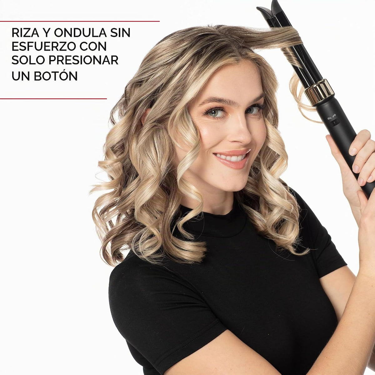 Rizador giratorio de cerámica 1\u201D automático CHI Twist-N-Wave,...