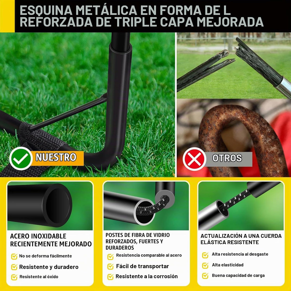 Portería de fútbol, juego de porterías de fútbol para niños para pa...