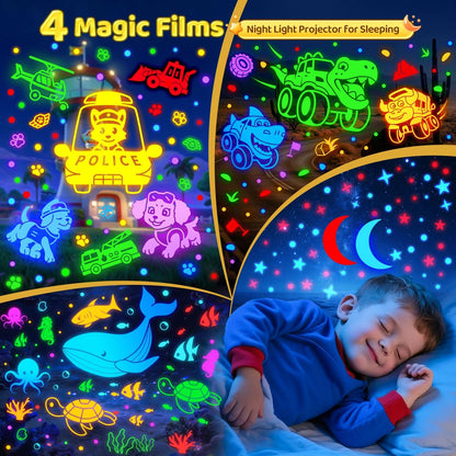 Máquina de sonido para bebés para niños, proyector de luz nocturna...