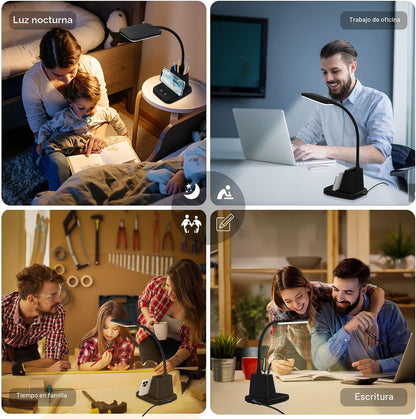 Lámpara de escritorio Sailstar, lámparas de escritorio LED para ofi...