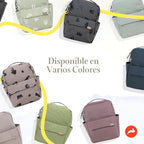 Mini Roo - Mochila para pañales, bolsa de bebé verde musgo, 6 bolsi...