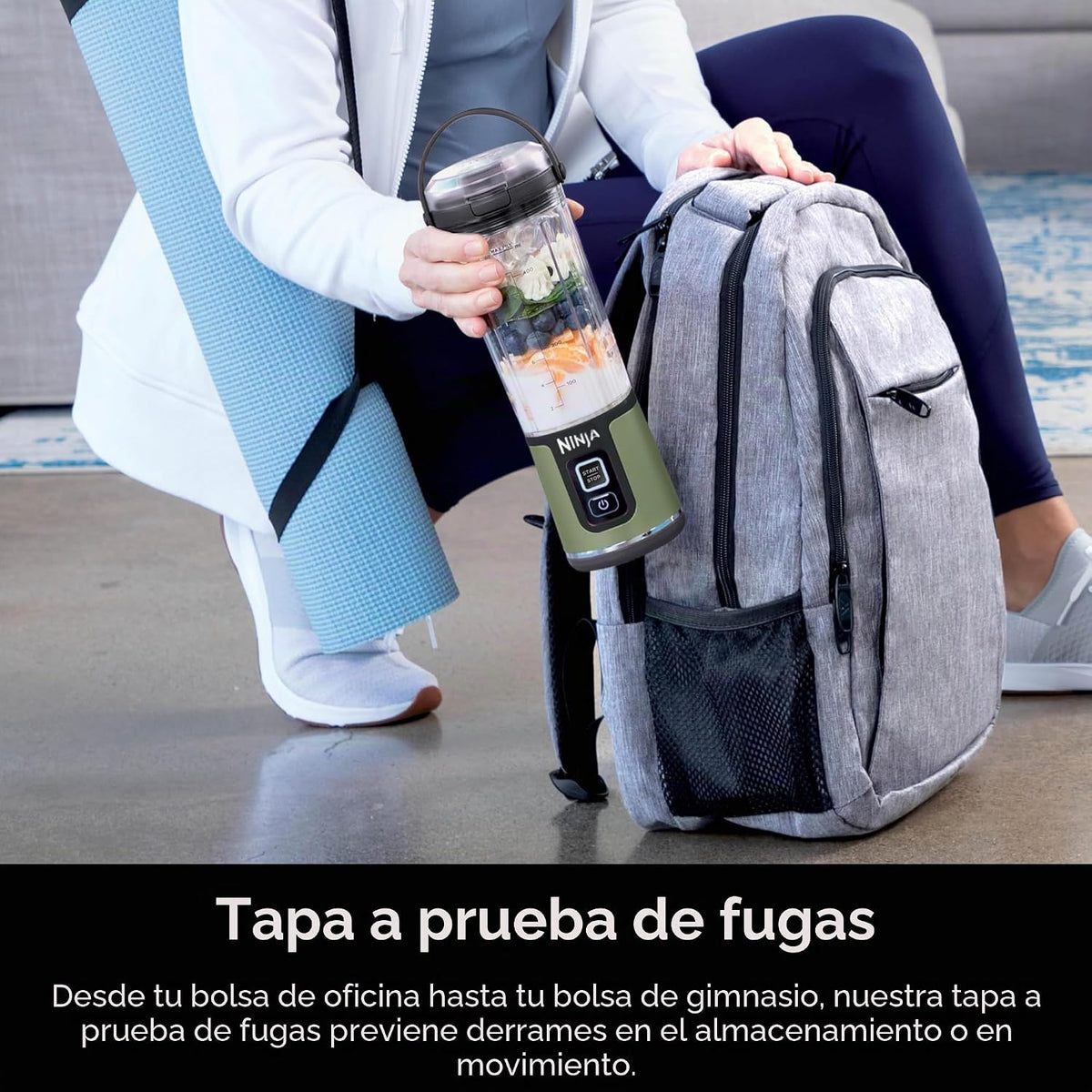 Ninja Blast Batidora portátil, inalámbrica, recipiente de 18 onzas...