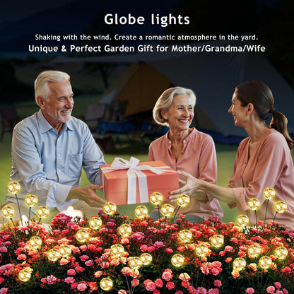 vignuto Luces solares impermeables para exteriores, paquete de 4, l...