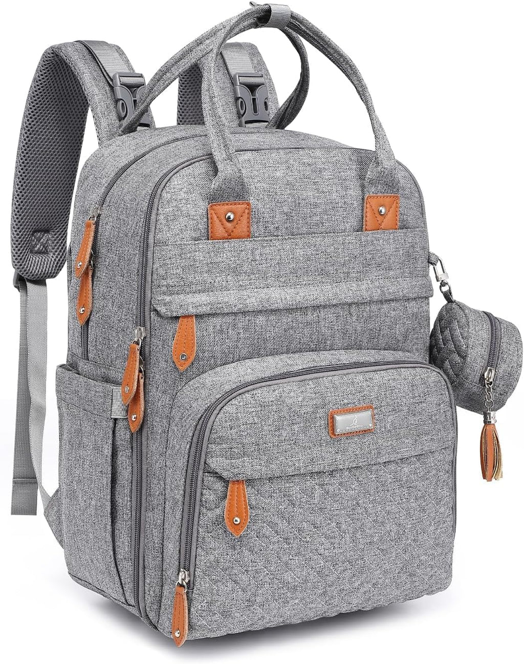 BabbleRoo Mochila para pañales \u2013 Bolsa de viaje para Baby Esse...
