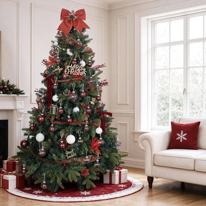 Wironlst Adornos de bolas de Navidad inastillables de plástico tran...