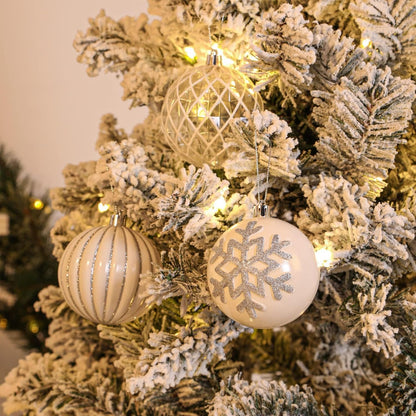 Shareconn Adornos de Bolas de Navidad de 80 mm, 12 Piezas de plásti...