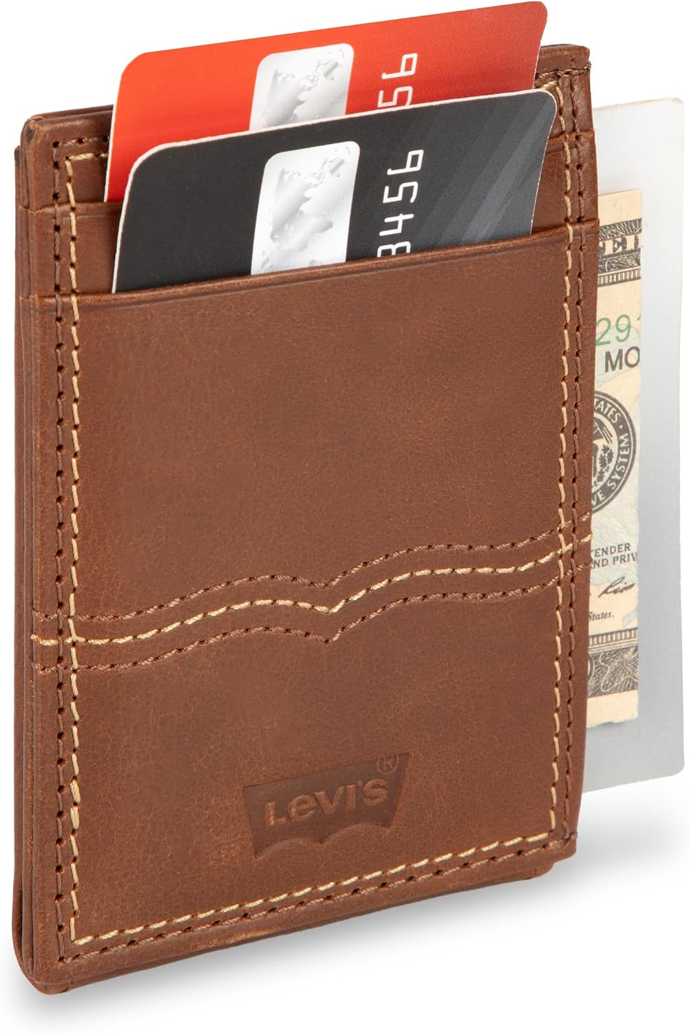 Levi's Cartera compacta para hombre con ranuras para tarjetas y...