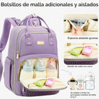 AIJIEKE Mochila para pañales, Mochila para pañales multifuncional g...