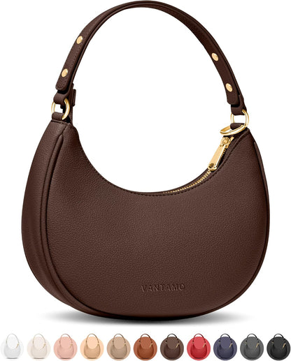 Bolsos Vantamo para mujer con forma de media luna con protección RF...