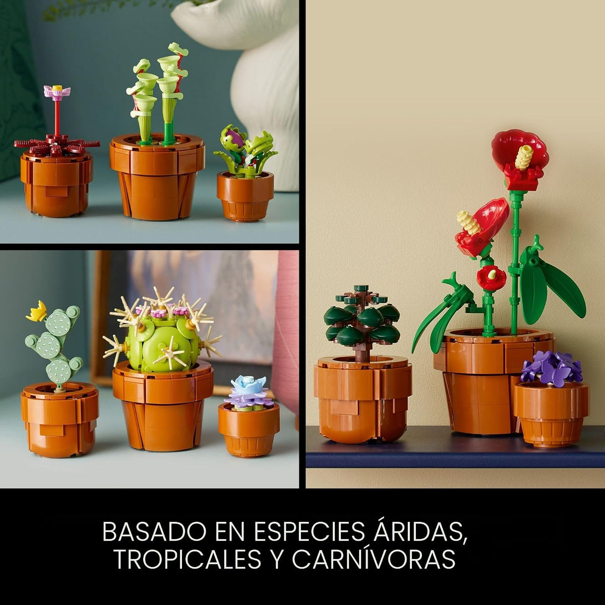 LEGO Botanicals Tiny Plants - Juego de construcción de plantas arti...
