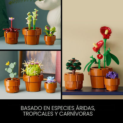 LEGO Botanicals Tiny Plants - Juego de construcción de plantas arti...
