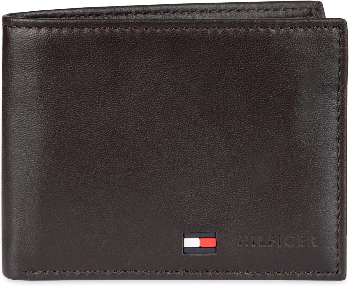 Tommy Hilfiger Cartera Passcase para hombre con ventana de identifi...