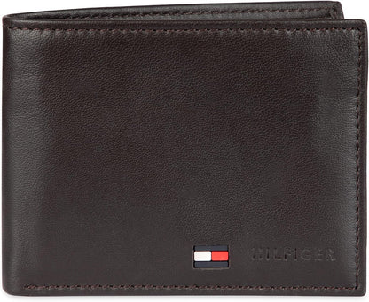 Tommy Hilfiger Cartera Passcase para hombre con ventana de identifi...