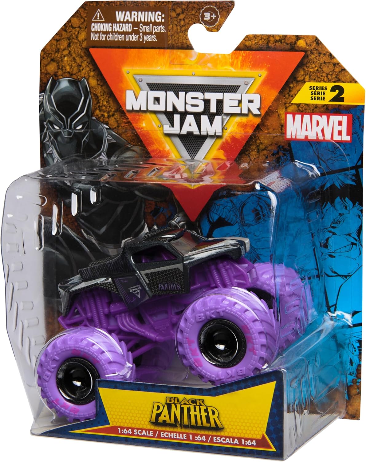 Monster Jam - Camión monstruo oficial de Marvel Black Panther, vehí...