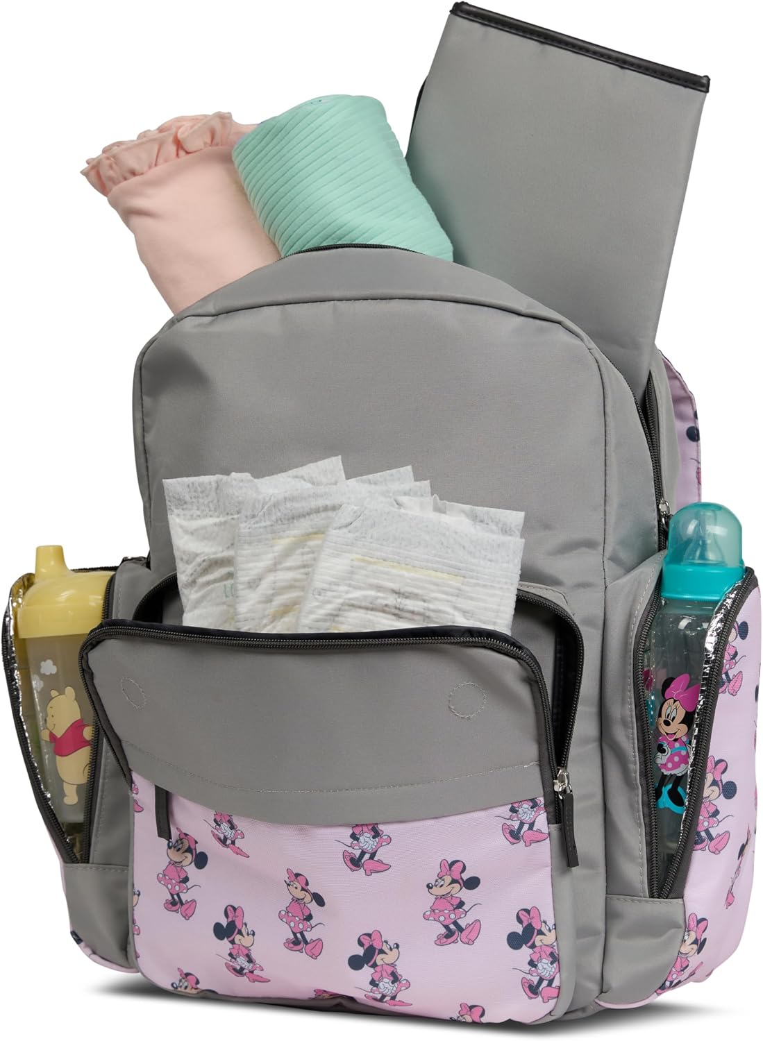 Disney Mochila para pañales con cambiador Minnie Mouse \u2013 Bolsa...